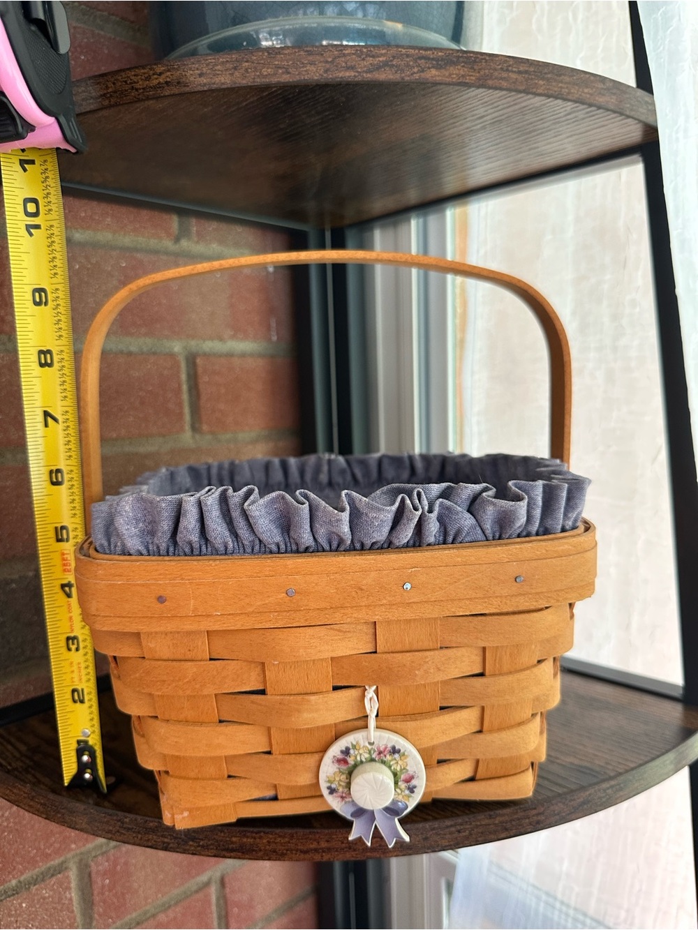 Longaberger Natural Brown Handwoven Basket